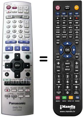 Gleichwertige Fernbedienung National DMRE-S30 V