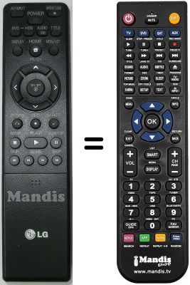 Gleichwertige Fernbedienung Goldstar RH-388 H