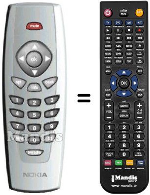 Replacement remote control Ingelen MEDIAMASTER 110 S Replacement remote control Ingelen MEDIAMASTER 110 S