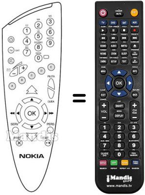Replacement remote control Ingelen MEDIAMASTER 9701 S (IT) Replacement remote control Ingelen MEDIAMASTER 9701 S (IT)