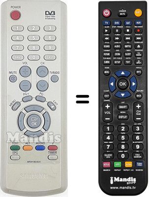 Replacement remote control Samsung DSB-A200 C