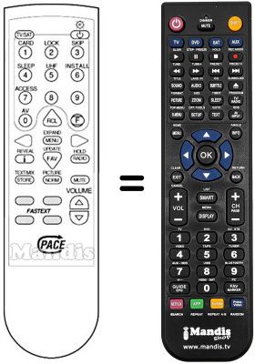 Replacement remote control Pace MSS 400