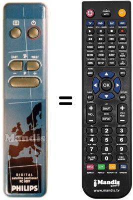 Gleichwertige Fernbedienung PYE SCC 224 Gleichwertige Fernbedienung PYE SCC 224