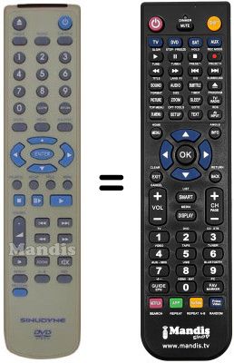 Gleichwertige Fernbedienung Schaub Lorenz SL D 6000