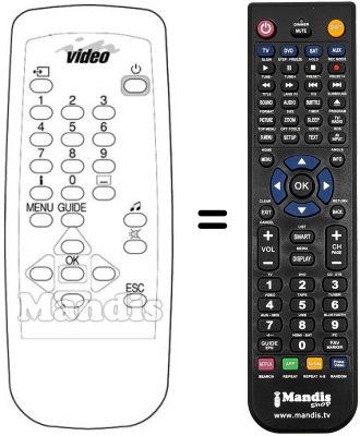 Replacement remote control ITALTEL SMB 1900