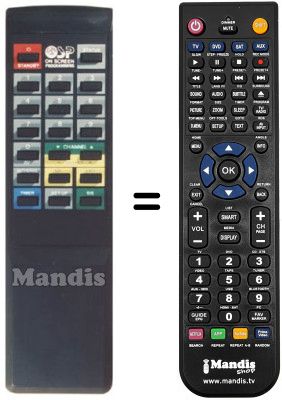 Gleichwertige Fernbedienung Amstrad SRX 510