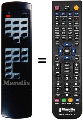 Gleichwertige Fernbedienung Irradio ISR 10