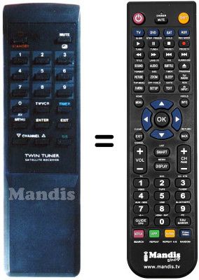 Replacement remote control Amstrad SRX 360