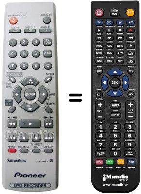 Gleichwertige Fernbedienung Pioneer DVR 230 S
