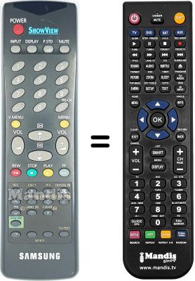 Gleichwertige Fernbedienung Samsung 14C3F3 Gleichwertige Fernbedienung Samsung 14C3F3
