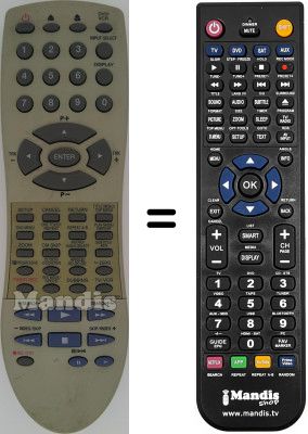 Replacement remote control Orion VDR4003