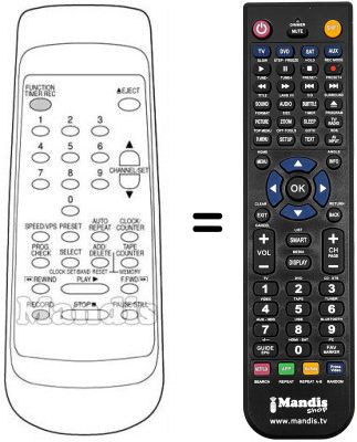 Replacement remote control REMCON1195