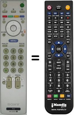Gleichwertige Fernbedienung Sony KDL-20S2030 Gleichwertige Fernbedienung Sony KDL-20S2030