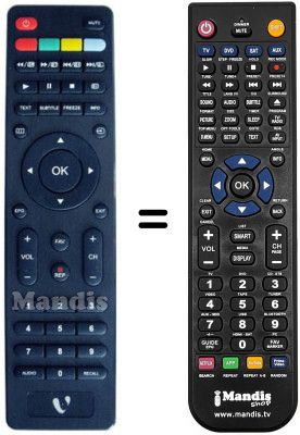 Gleichwertige Fernbedienung Hisense LTDN24W12EU