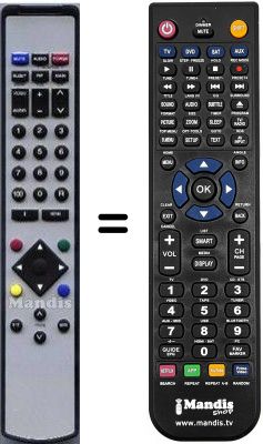 Replacement remote control ADL RJ-9801E