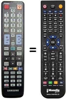 Gleichwertige Fernbedienung Samsung UE55C6000 Gleichwertige Fernbedienung Samsung UE55C6000