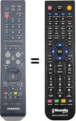 Gleichwertige Fernbedienung Samsung PS42C7HDX / /XET Gleichwertige Fernbedienung Samsung PS42C7HDX / /XET