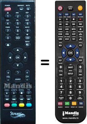 Replacement remote control STREAM BM43173