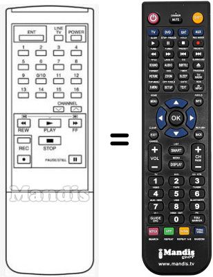 Gleichwertige Fernbedienung RC050