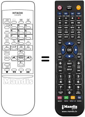 Replacement remote control Hitachi CP28W1