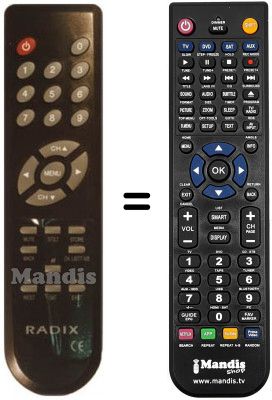 Replacement remote control REMCON1039