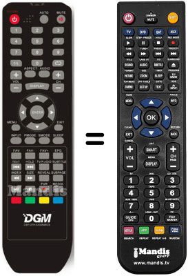Replacement remote control DGM LTV-4264W