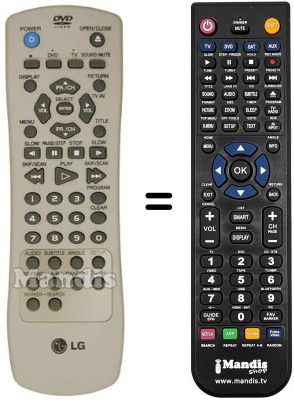 Gleichwertige Fernbedienung REMCON597 Gleichwertige Fernbedienung REMCON597