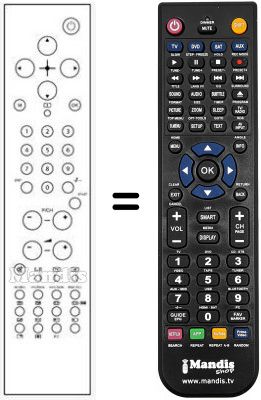Gleichwertige Fernbedienung RC1543-1541