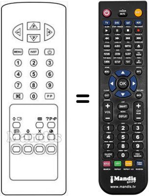 Gleichwertige Fernbedienung RC2134