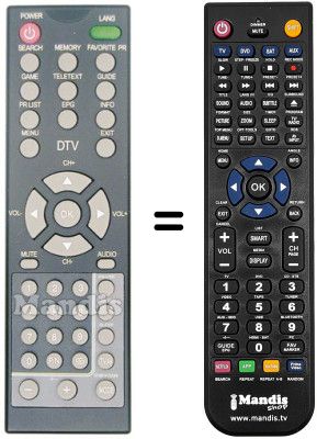 Gleichwertige Fernbedienung REMCON640