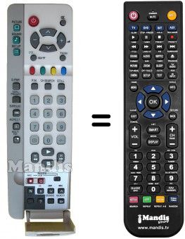 Gleichwertige Fernbedienung Erres EUR511228