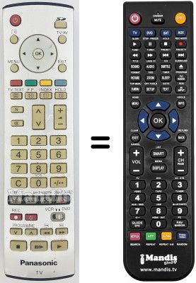 Replacement remote control Panasonic TH-50PV30E Replacement remote control Panasonic TH-50PV30E