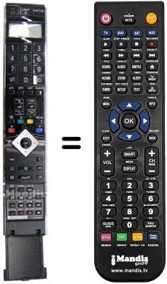 Gleichwertige Fernbedienung Sharp LC65XS1E