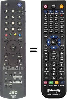 Replacement remote control JVC LT-42DA9BJ