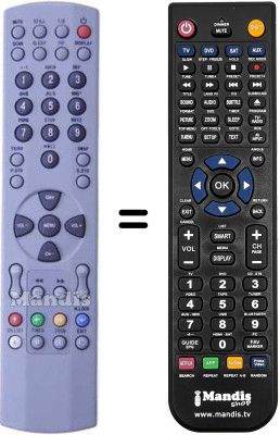 Gleichwertige Fernbedienung Haier L37V6-A8