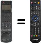 Gleichwertige Fernbedienung Hitachi 5615141