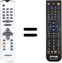 Replacement remote control Hitachi VS30018074