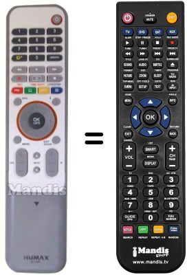 Gleichwertige Fernbedienung RC539