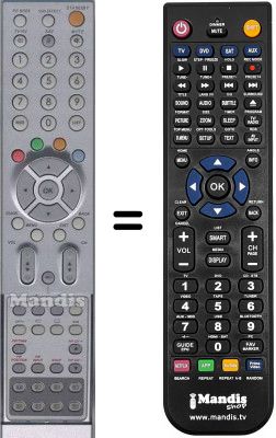 Replacement remote control Humax DR-003S