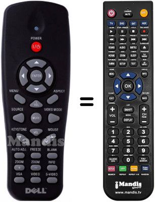 Replacement remote control IR2804-DELL