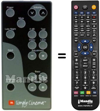Gleichwertige Fernbedienung JBL ESC340