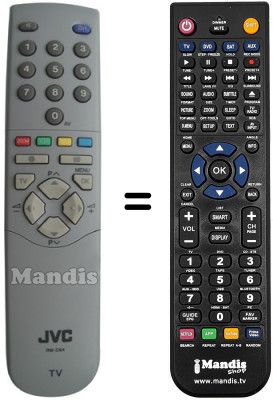 Replacement remote control JVC RM-C64H1C