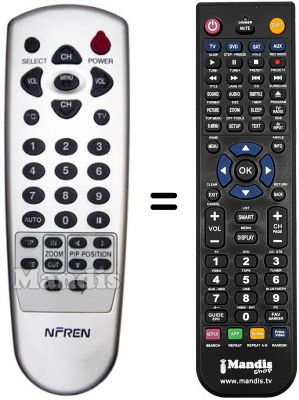 Replacement remote control REMCON463