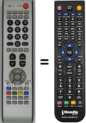 Gleichwertige Fernbedienung ELECTRA LCD 4230