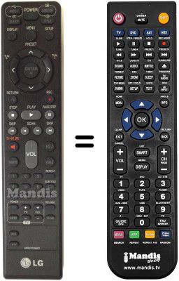 Gleichwertige Fernbedienung LG HT903TA