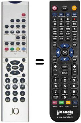 Replacement remote control JQ LTVJQ2002