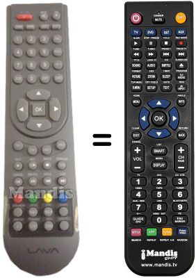 Replacement remote control LAVA SUP7936