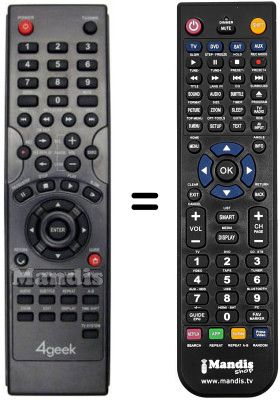 Gleichwertige Fernbedienung REMCON837