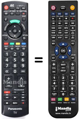 Replacement remote control Panasonic N2QAYB000350