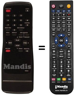 Replacement remote control Funai 19A-214